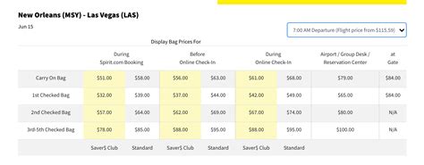 spirit saver club baggage fees